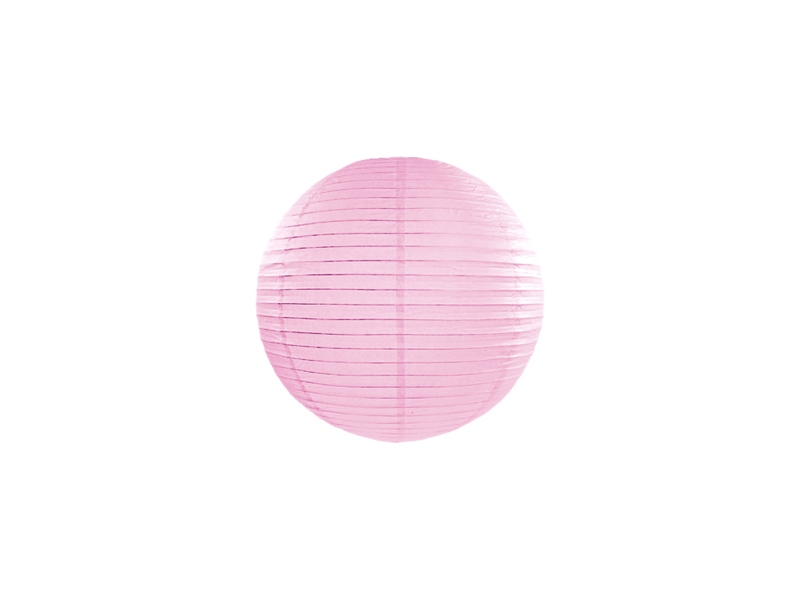 PartyDeco Kulatý papírový lampion růžový 20 cm