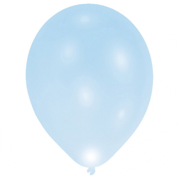 Amscan LED balónek modrý 5 ks