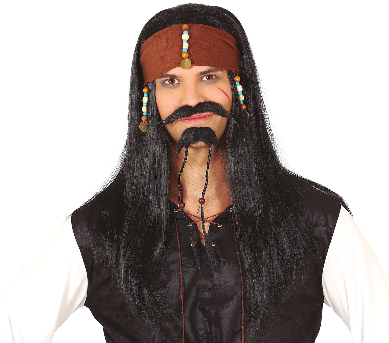 Guirca Pirátska parochňa so šatkou - Jack Sparrow