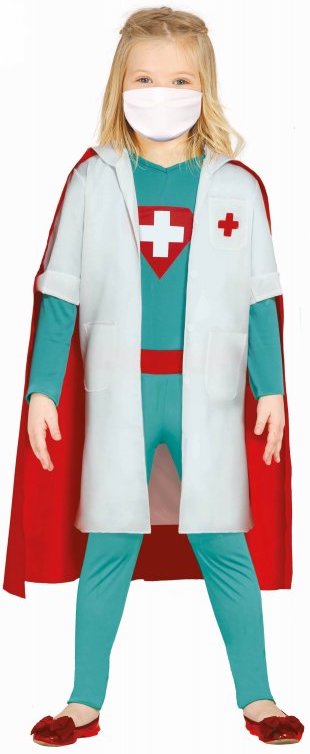 Guirca Detský kostým - Superhrdinka doktorka Veľkosť - deti: XL