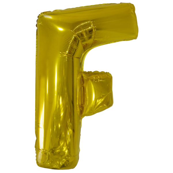 Amscan Fóliový balónik písmeno F 86 cm zlatý