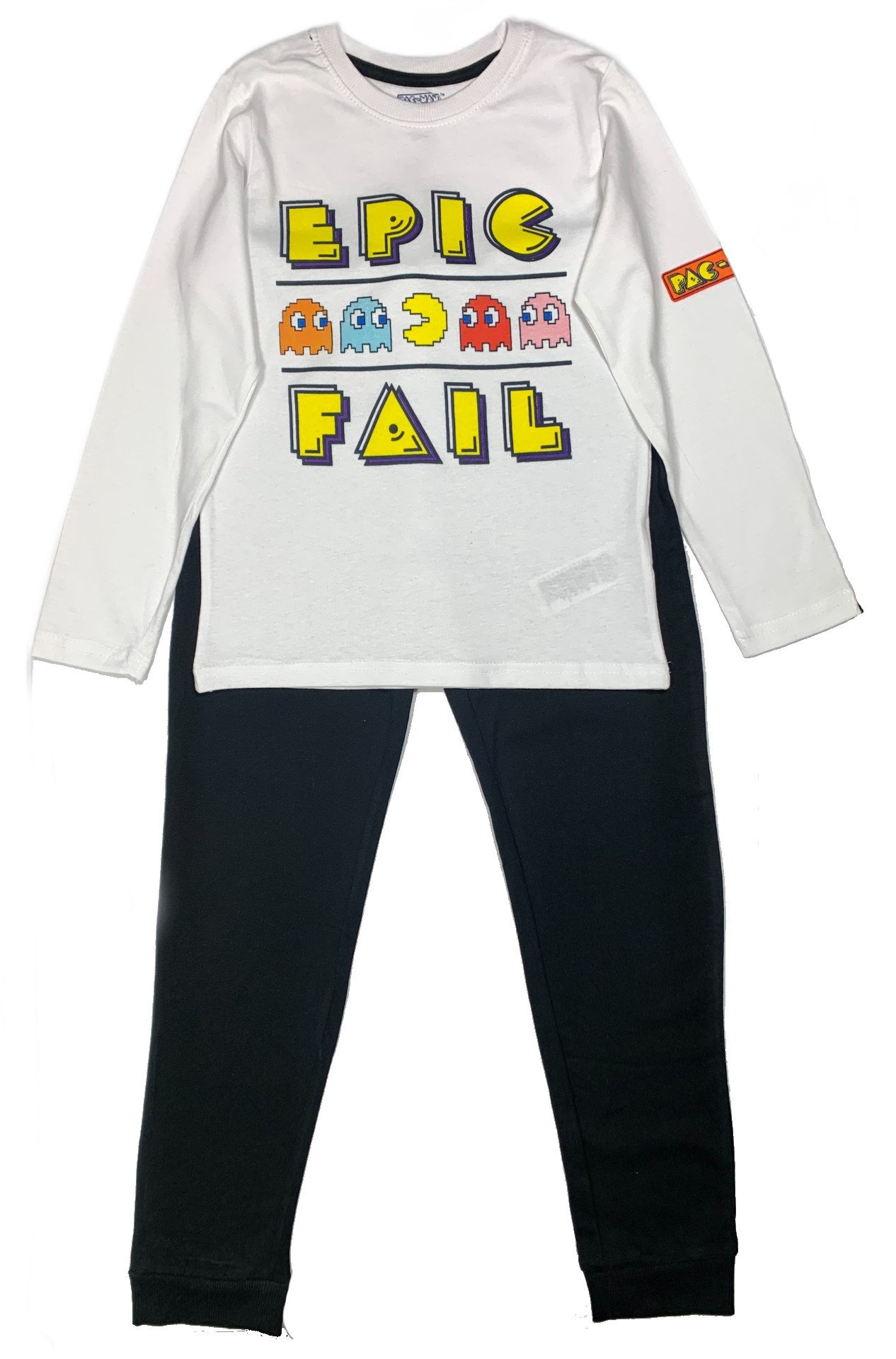 EPlus Chlapčenské pyžamo - Pacman čierne Veľkosť - deti: 146