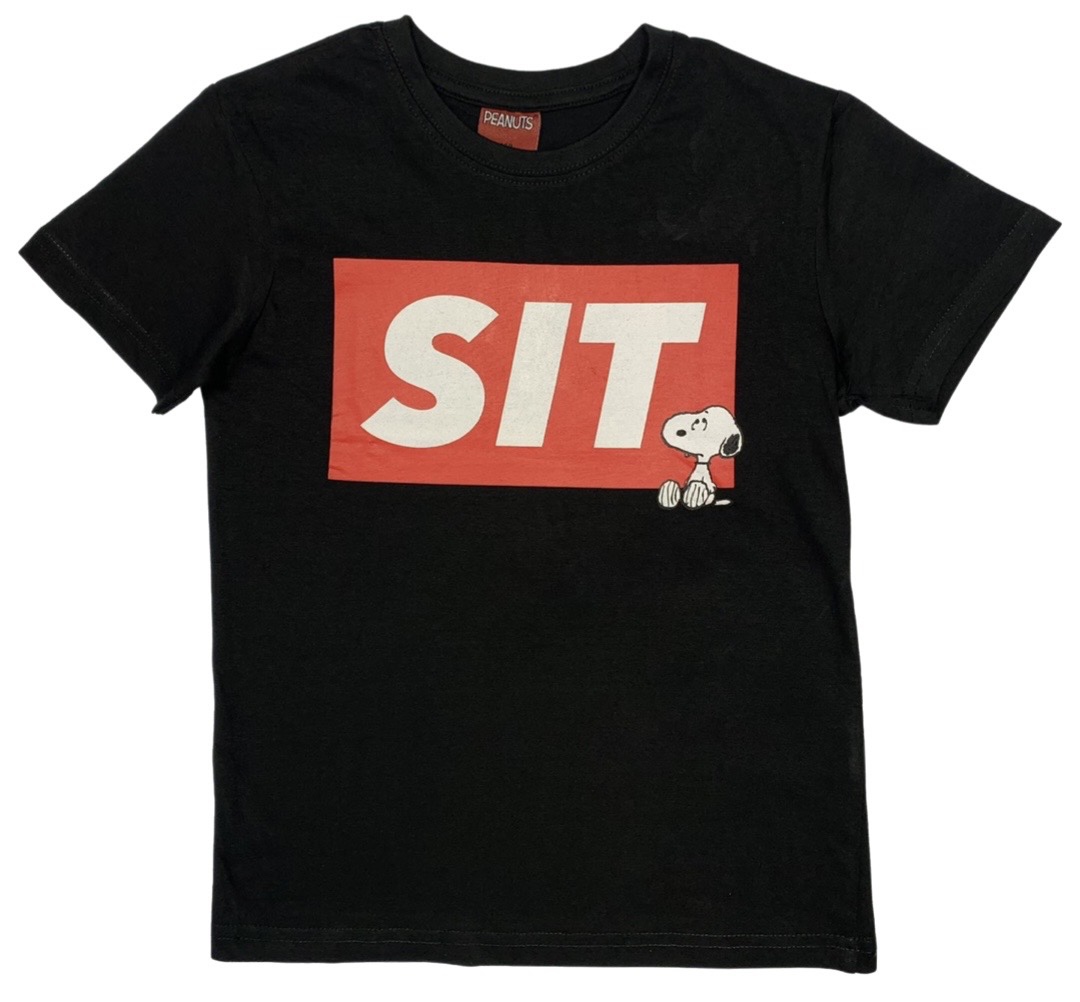 EPlus Chlapčenské tričko - Snoopy čierne Veľkosť - deti: 152