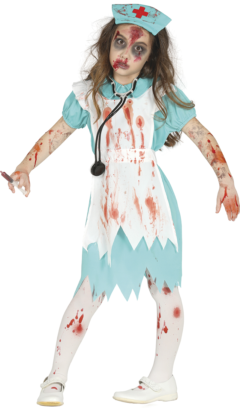Guirca Detský kostým Zombie zdravotná sestra Veľkosť - deti: M