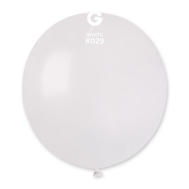Gemar Balón metalický - biely 48 cm