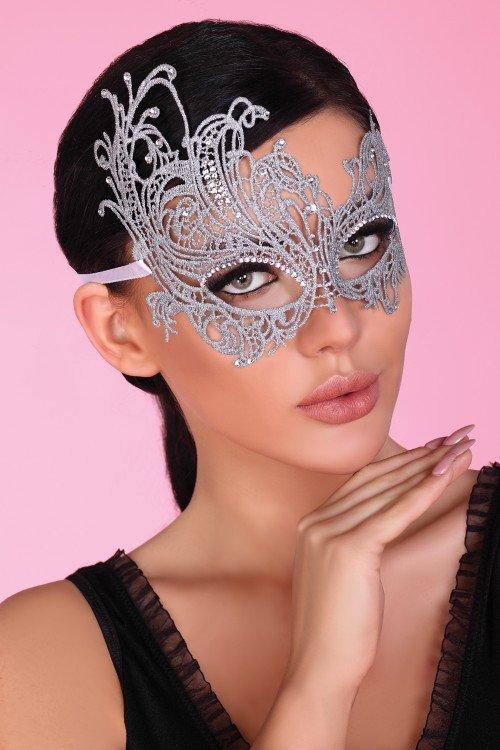 Krásná maska Silver - LivCo Corsetti Barva: stříbrná