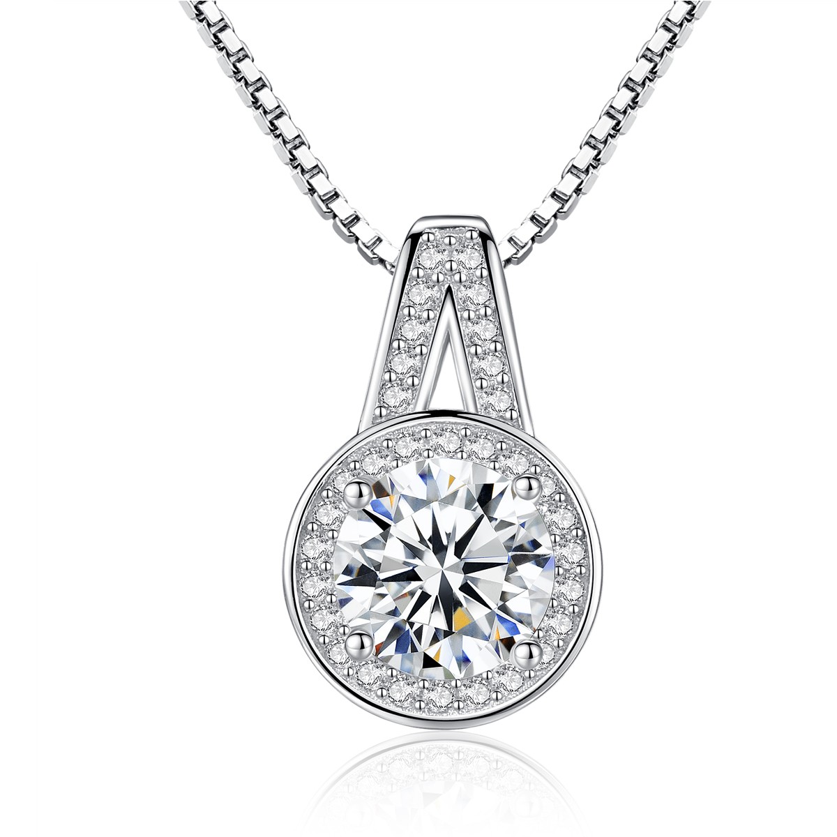 Linda\'s Jewelry Strieborný náhrdelník Žiarivá Láska Ag 925/1000 INH157