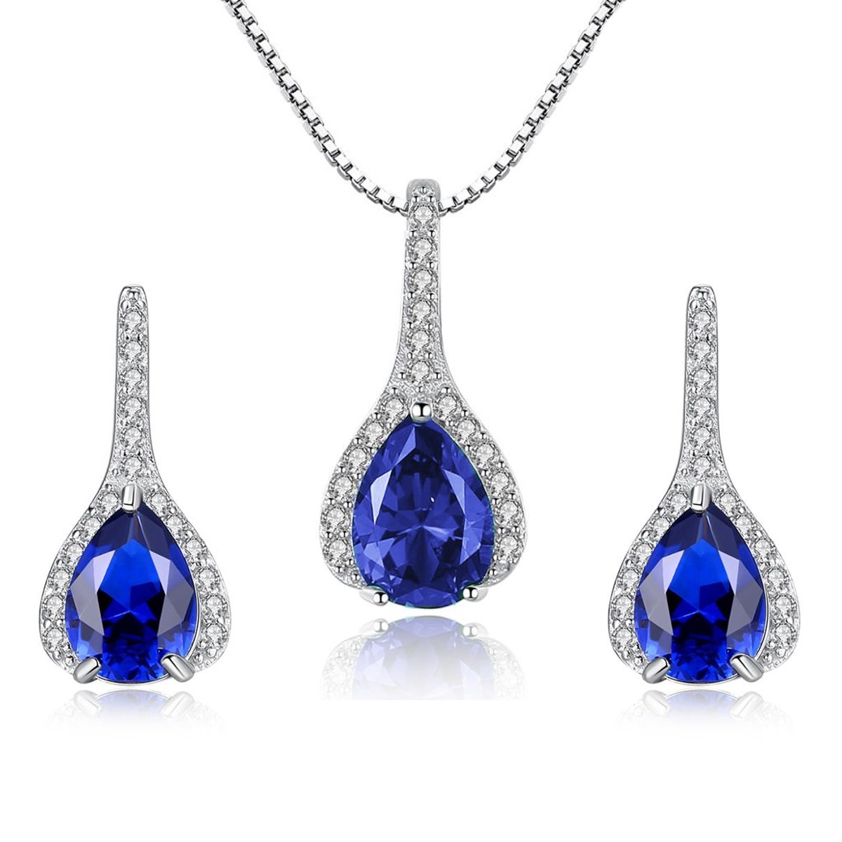 Linda\'s Jewelry Zvýhodnená sada šperkov Rýdzi Modrá Ag 925/1000 IS081