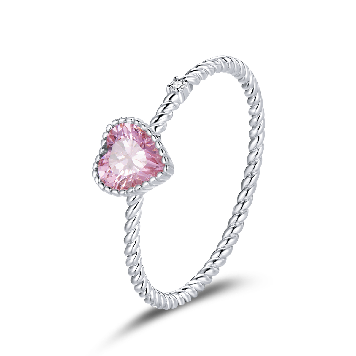 Linda\'s Jewelry Strieborný prsteň Pink Love Ag 925/1000 IPR115 Veľkosť: 54