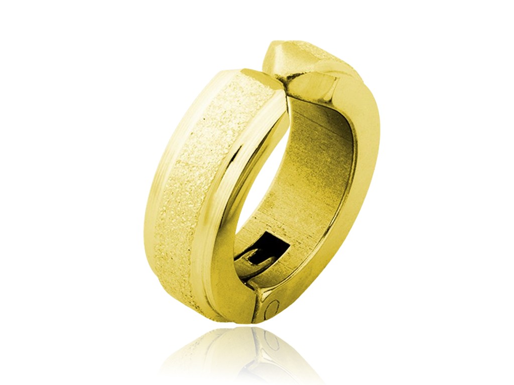 Linda\'s Jewelry Záušnica Simple Gold Chirurgická oceľ IN392