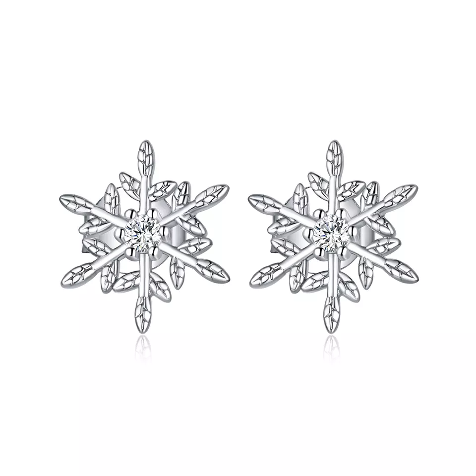 Linda\'s Jewelry Strieborné napichovacie náušnice Frozen Ag 925/1000 IN420