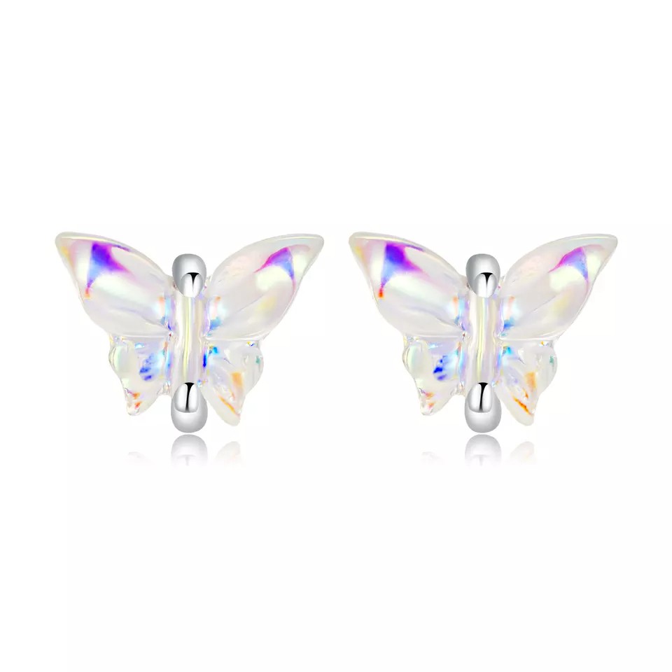 Linda\'s Jewelry Strieborné náušnice Magický Motýľ Ag 925/1000 IN421