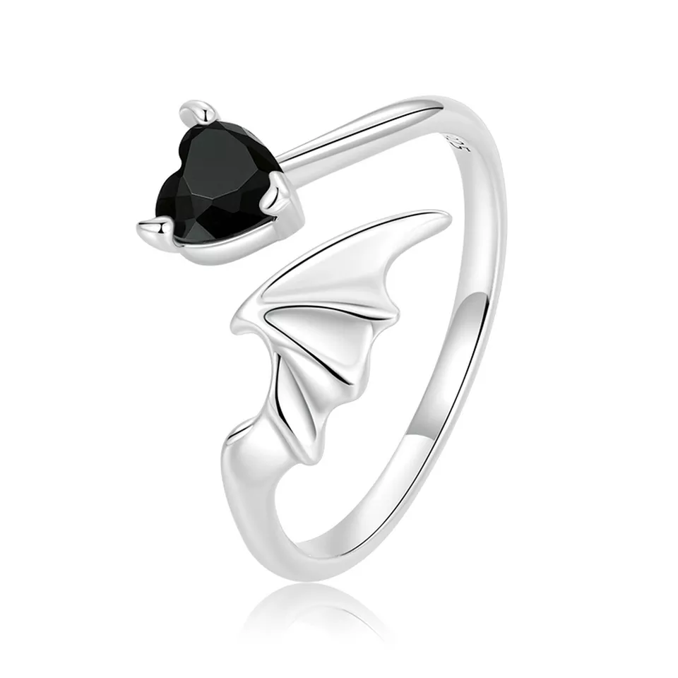 Linda\'s Jewelry Strieborný prsteň Black Devil Ag 925/1000 IPR135-UNI Veľkosť: Univerzálna