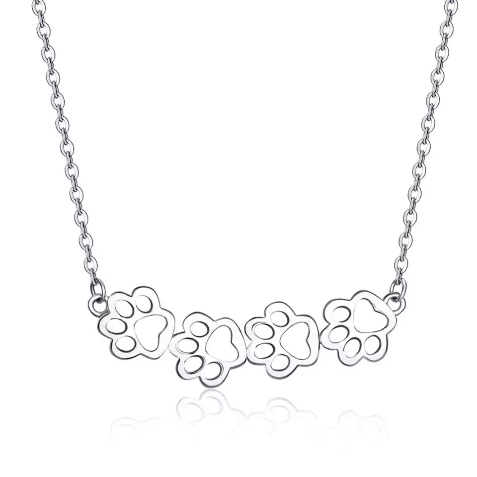 Linda\'s Jewelry Strieborný náhrdelník Labka Ag 925/1000 INH206