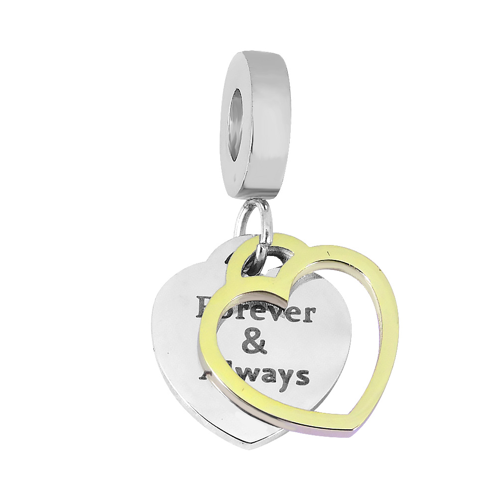 Linda\'s Jewelry Prívesok na náramok Forever & Always chirurgická oceľ IP073