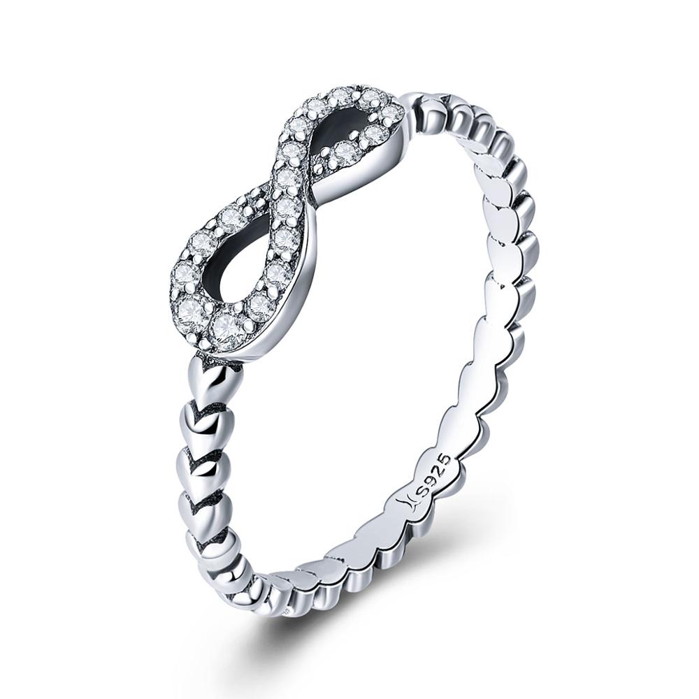Linda\'s Jewelry Strieborný prsteň Nekonečno Ag 925/1000 IPR048-8-5 Veľkosť: 54