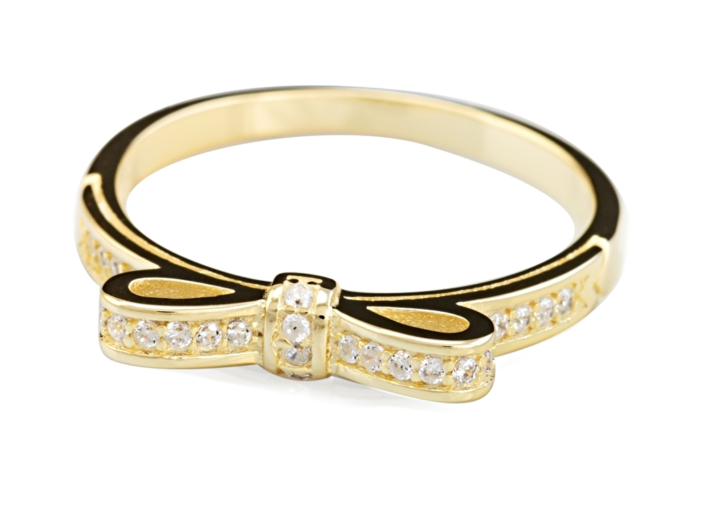 Linda\'s Jewelry Strieborný prsteň Mašľa Elegance Ag 925/1000 IPR018-8 Veľkosť: 56