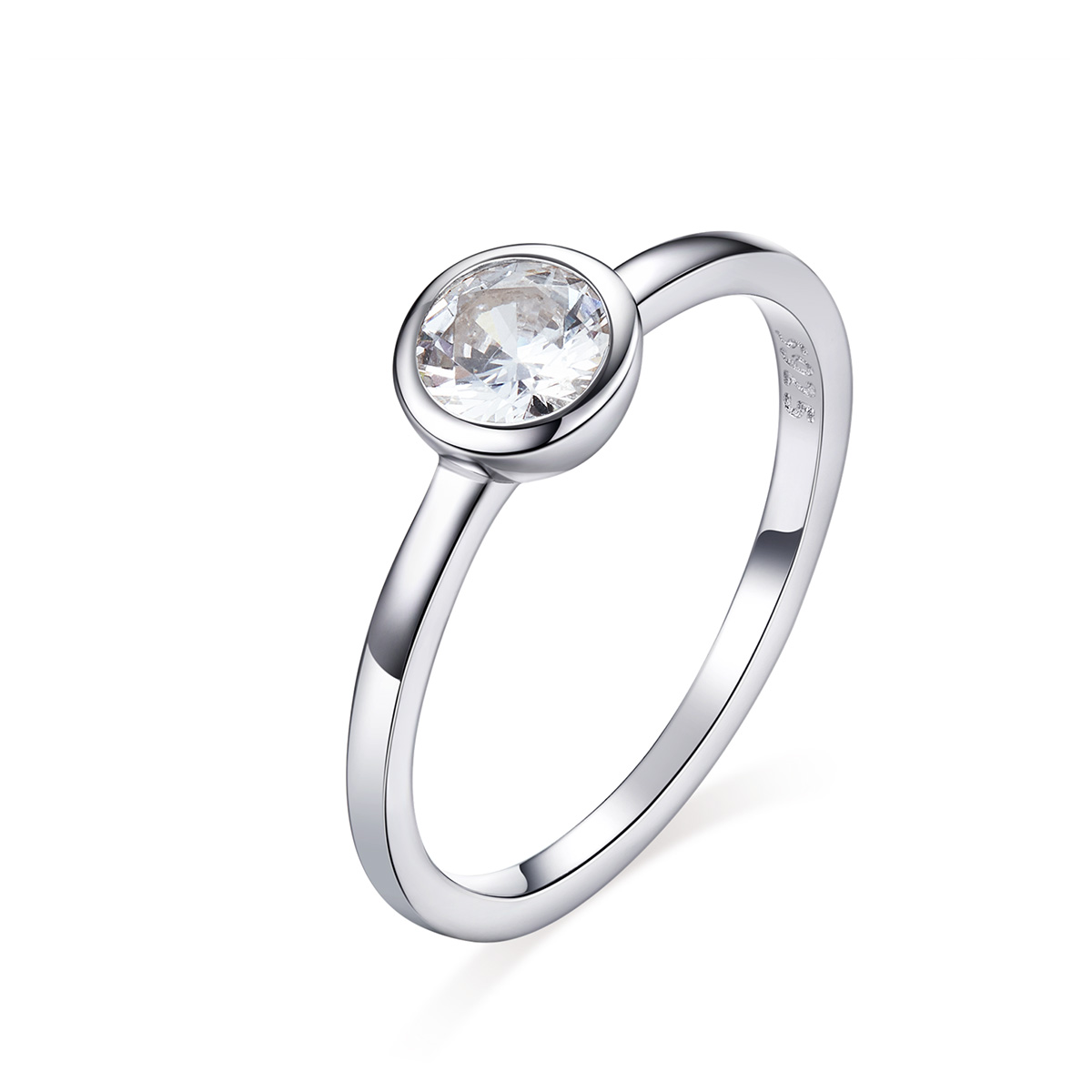 Linda\'s Jewelry Strieborný prsteň Shiny Pure Effect Ag 925/1000 IPR044-8 Veľkosť: 54