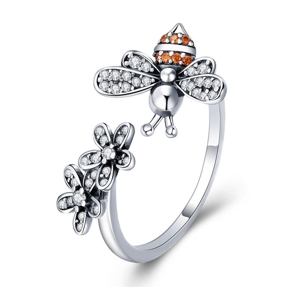 Linda\'s Jewelry Strieborný prsteň Pilná Včelka Ag 925/1000 IPR074 Veľkosť: Univerzálna