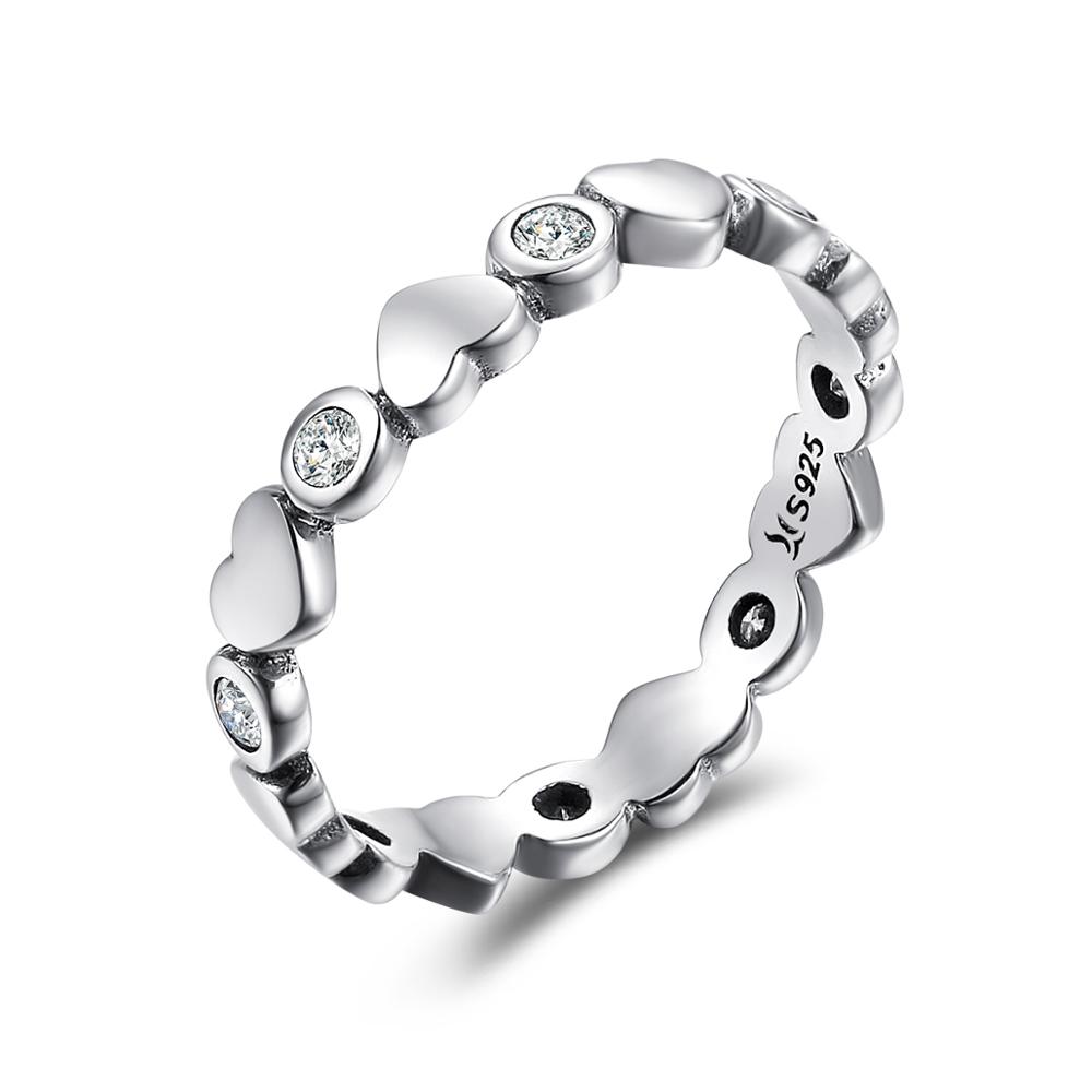 Linda\'s Jewelry Strieborný prsteň Never Ending Love Ag 925/1000 IPR045-8 Veľkosť: 58