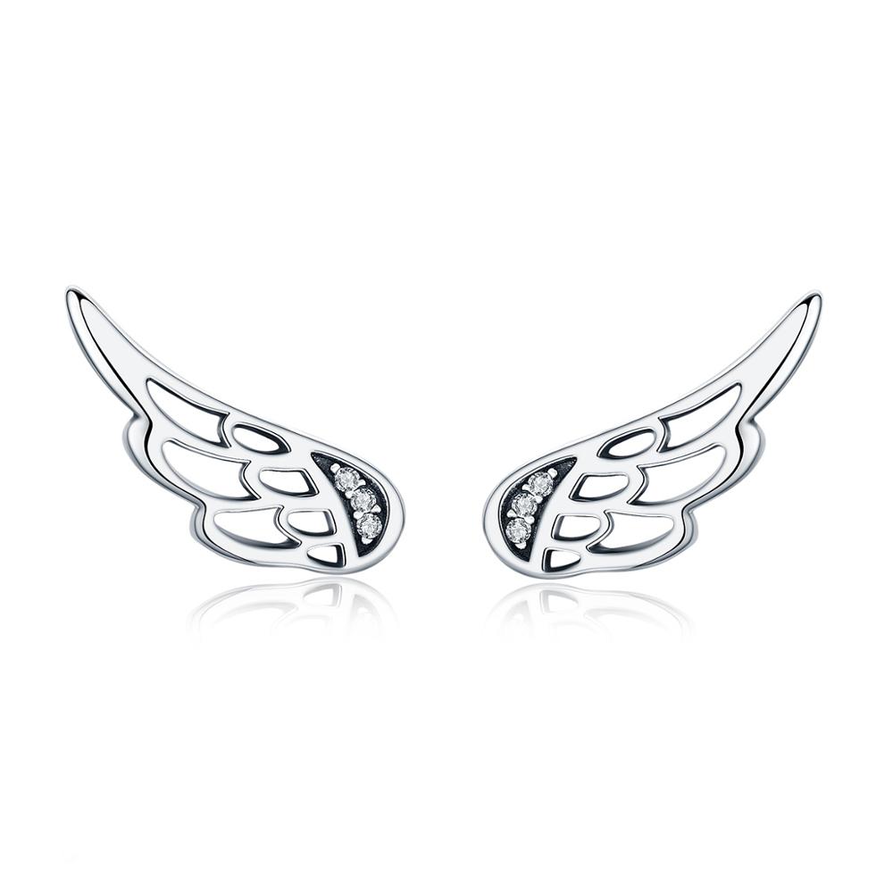 Linda\'s Jewelry Strieborné napichovacie náušnice Wings Ag 925/1000 IN062