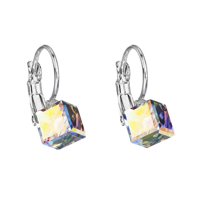 Linda\'s Jewelry Náušnice Cube Aurore Boreale IN124