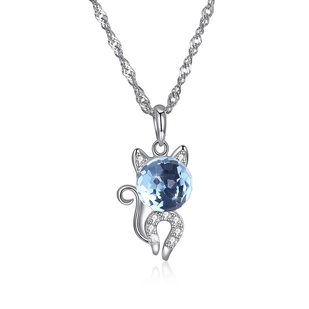 Linda\'s Jewelry Strieborný náhrdelník Love Cat Ag 925/1000 INH029
