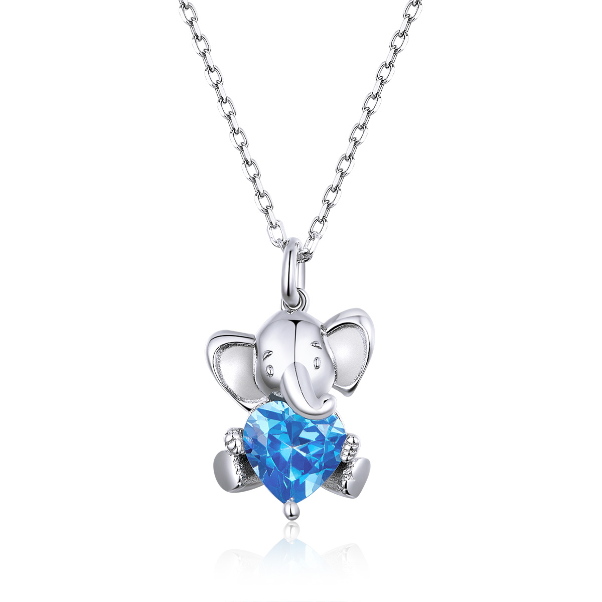 Linda\'s Jewelry Strieborný náhrdelník Sloní Láska Ag 925/1000 INH080