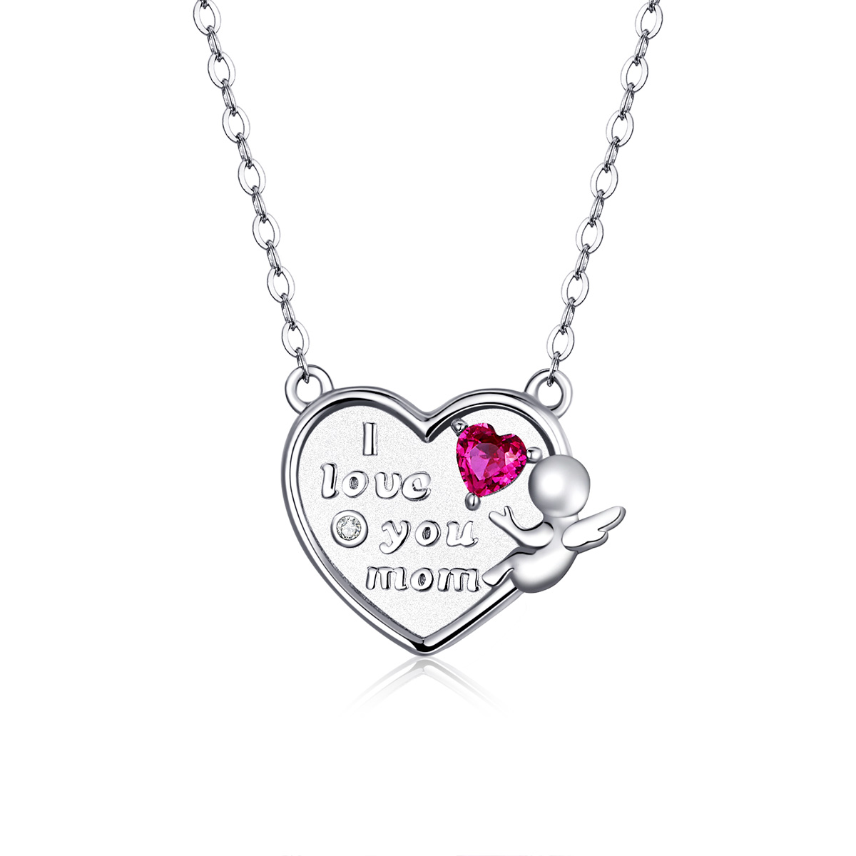 Linda\'s Jewelry Strieborný náhrdelník Anjelská Láska Ag 925/1000 INH088