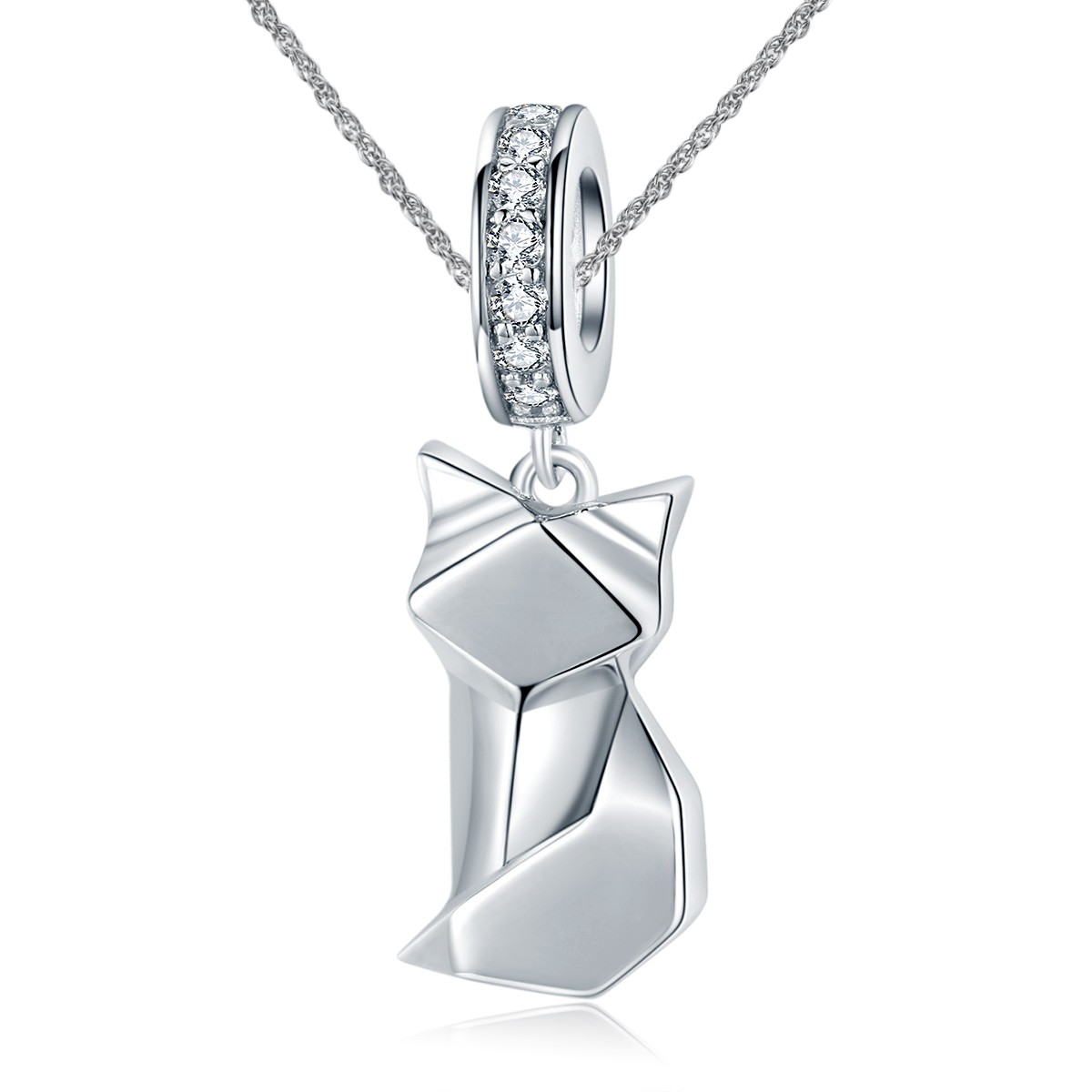 Linda\'s Jewelry Strieborný náhrdelník Foxy Liška Ag 925/1000 INH105