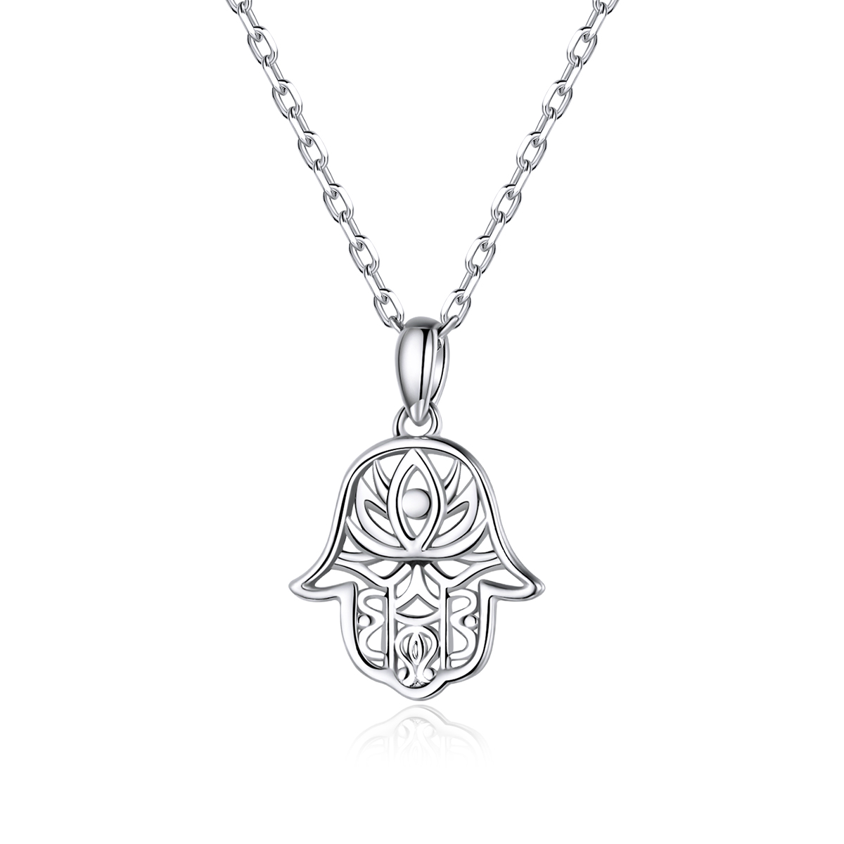 Linda\'s Jewelry Strieborný náhrdelník Ruka Fatimy Ag 925/1000 INH118