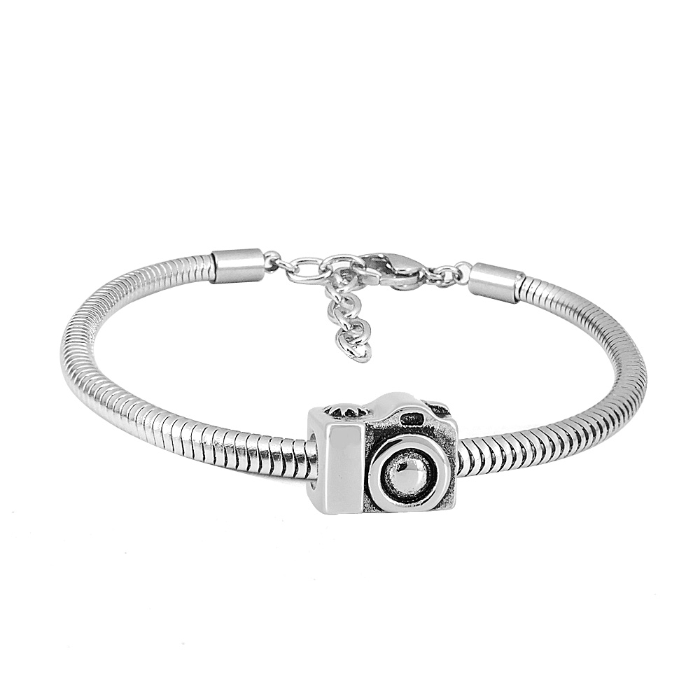 Linda\'s Jewelry Náramok Fotoaparát - Foťák chirurgická oceľ INR062