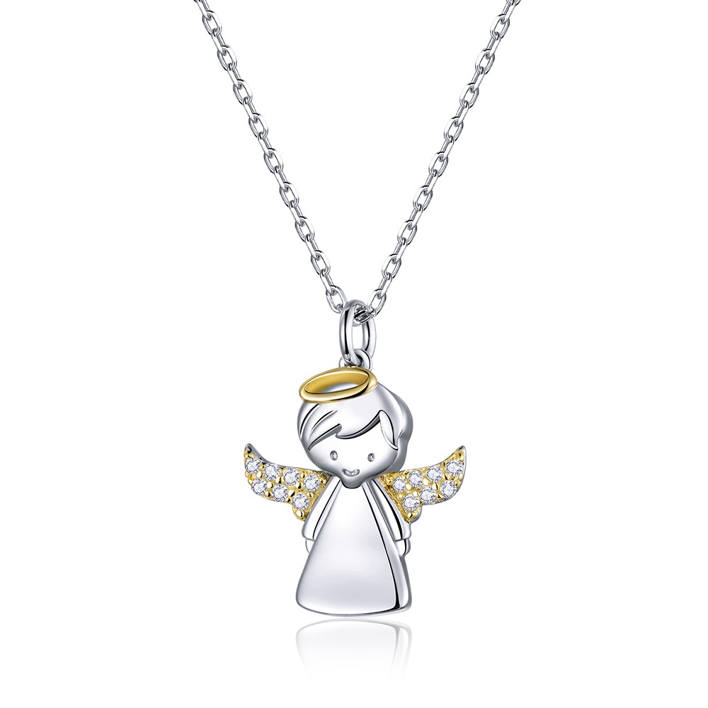 Linda\'s Jewelry Strieborný náhrdelník Anjel Strážny INH142