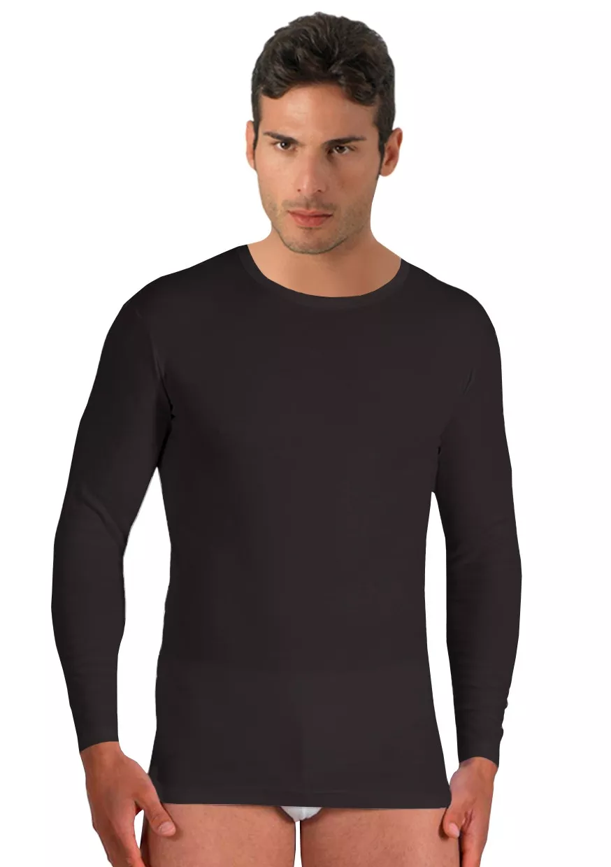Pánské tričko s dlouhým rukávem U1006 Risveglia Barva/Velikost: černá / XL/XXL