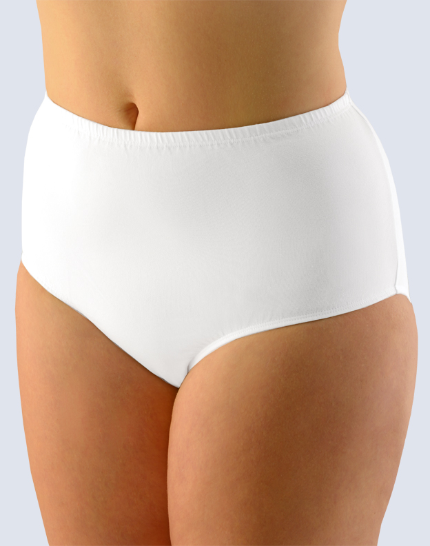 Gina Výhodné balení 5 kusů - Kalhotky klasické ve větších velikostech 11088P Barva/Velikost: bílá / XL/XXL