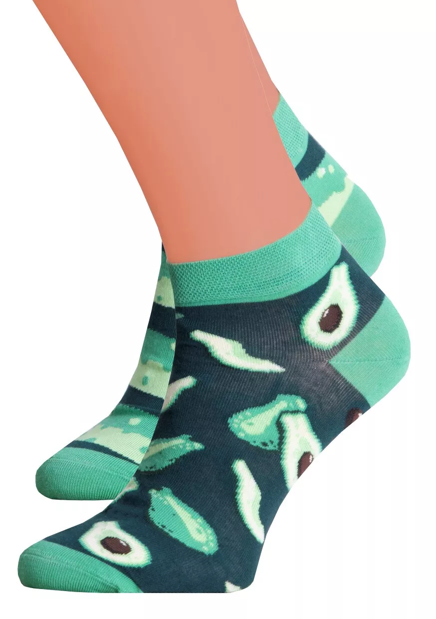 Dámské kotníkové ponožky 034/023 MORE Barva/Velikost: zelená tmavá / 35/38