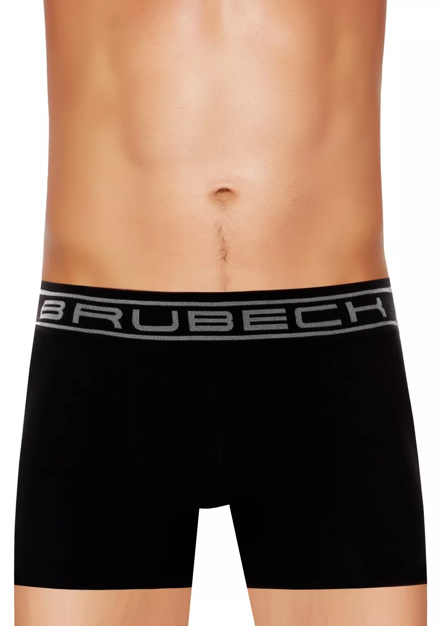 Pánské boxerky Seamless BX10050A BRUBECK Barva/Velikost: černá / XS/S