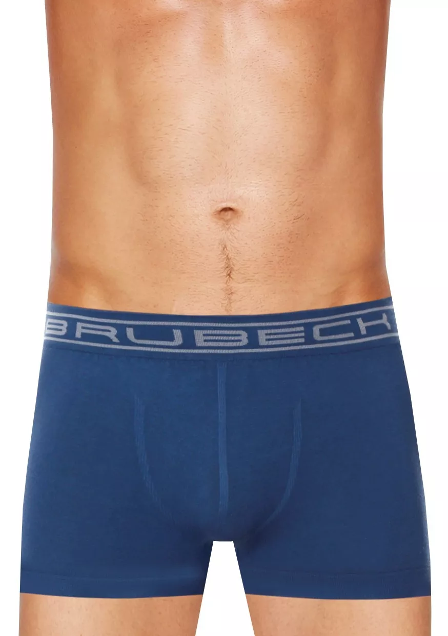 Pánské boxerky Seamless BX10050A BRUBECK Barva/Velikost: jeans / XS/S