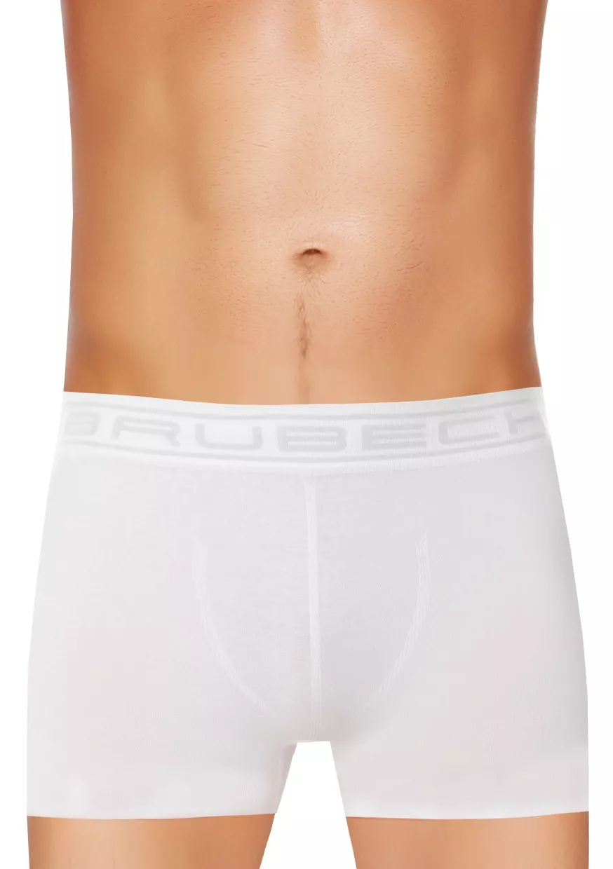 Pánské boxerky Seamless BX10050A BRUBECK Barva/Velikost: bílá / XS/S