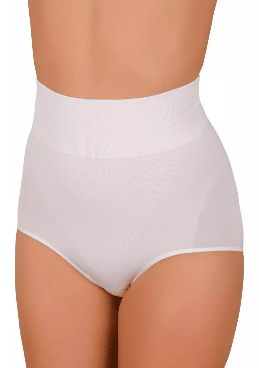 Dámské stahující bezešvé kalhotky vzor 06-47 Hanna Style Barva/Velikost: bílá / S/M