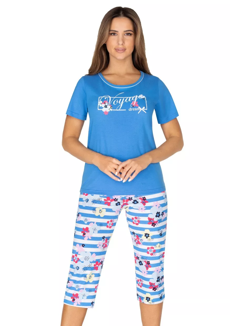 Dámské pyžamo s obrázkem 981 Regina Barva/Velikost: modrá / XL