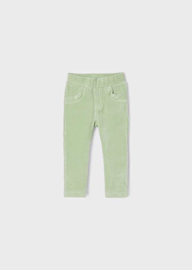 Kalhoty natahovací velurové zelené BABY Mayoral velikost: 80 (12 měsíců)