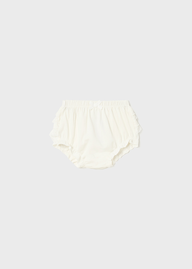 Kalhotky kojenecké s krajkou smetanové NEWBORN Mayoral velikost: 4-6 měsíců