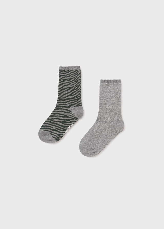 2 pack ponožek TYGR šedé MINI Mayoral velikost: 10 (EU 35-36)