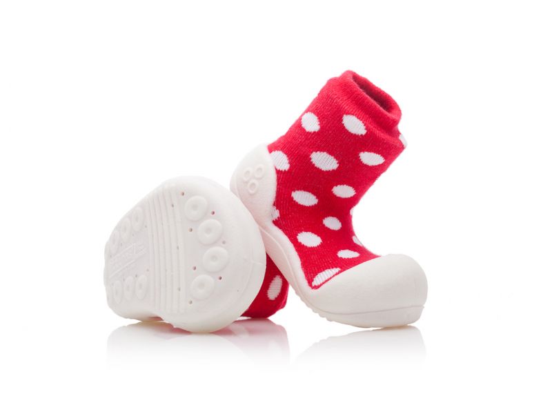 Attipas Polka Dot Red velikost: L/EURO 21,5 / 116-125 mm