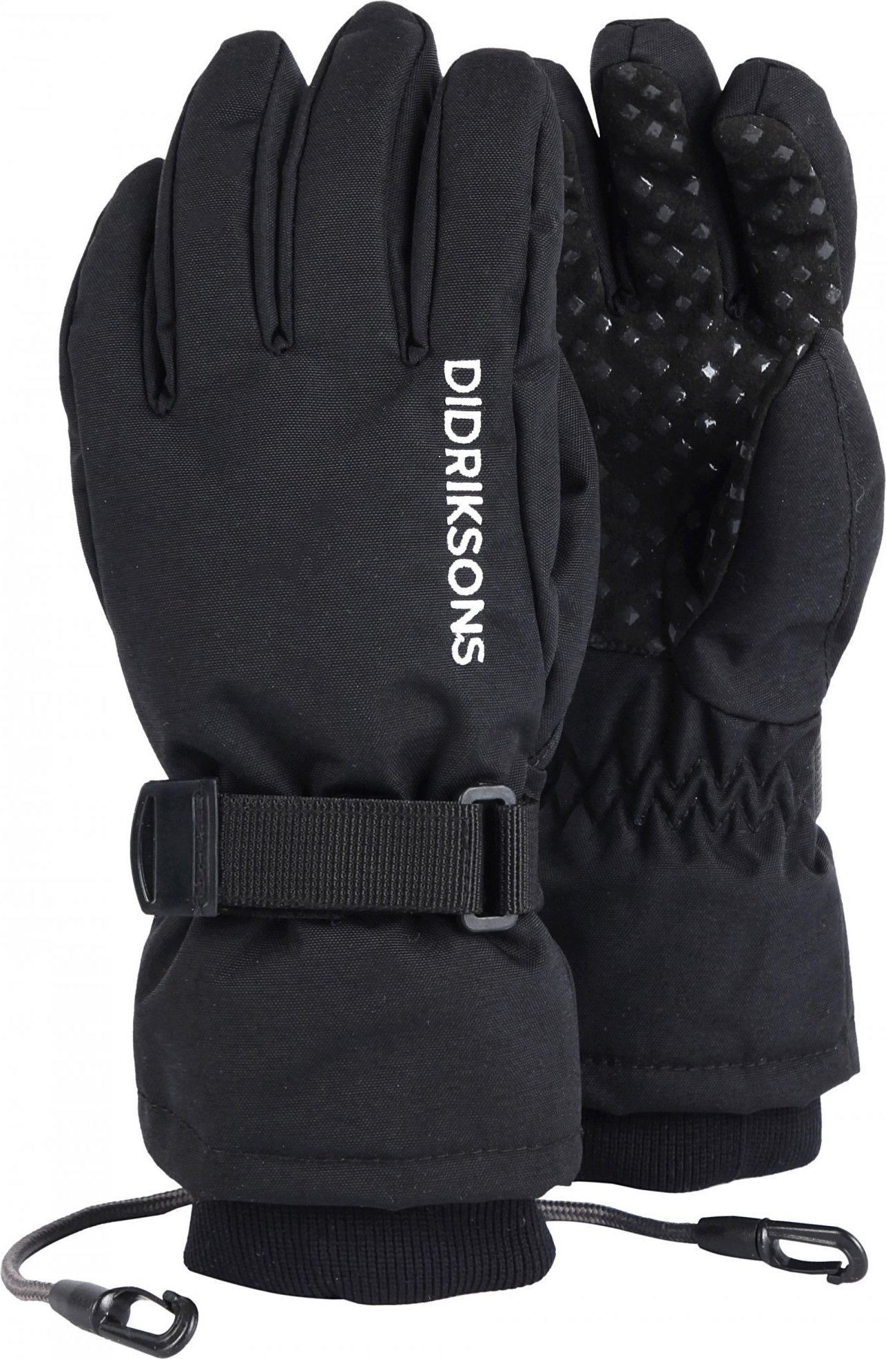 Dětské rukavice Didriksons BIGGLES Gloves prstové - černá 060 Velikost: 4-6