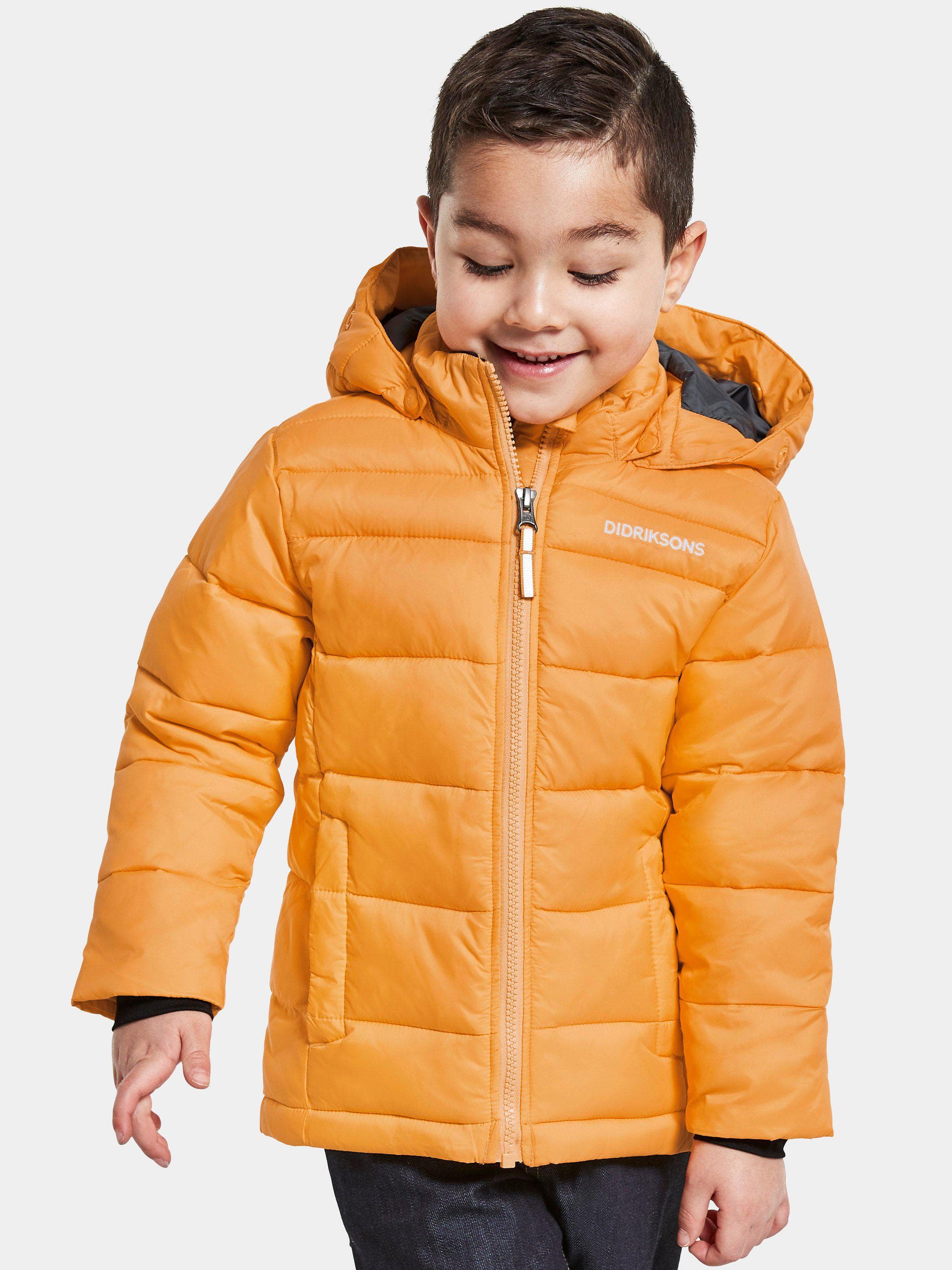 Dětská prošívaná zimní bunda Didriksons Rodi Fire Yellow Velikost: 90