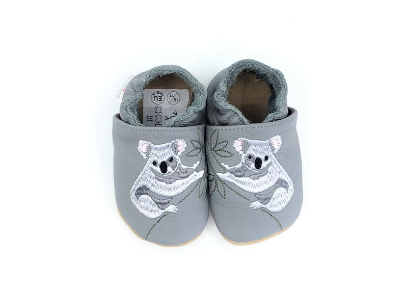 Kožené barefoot capáčky BaBice EM-036 Koala Velikost: 19