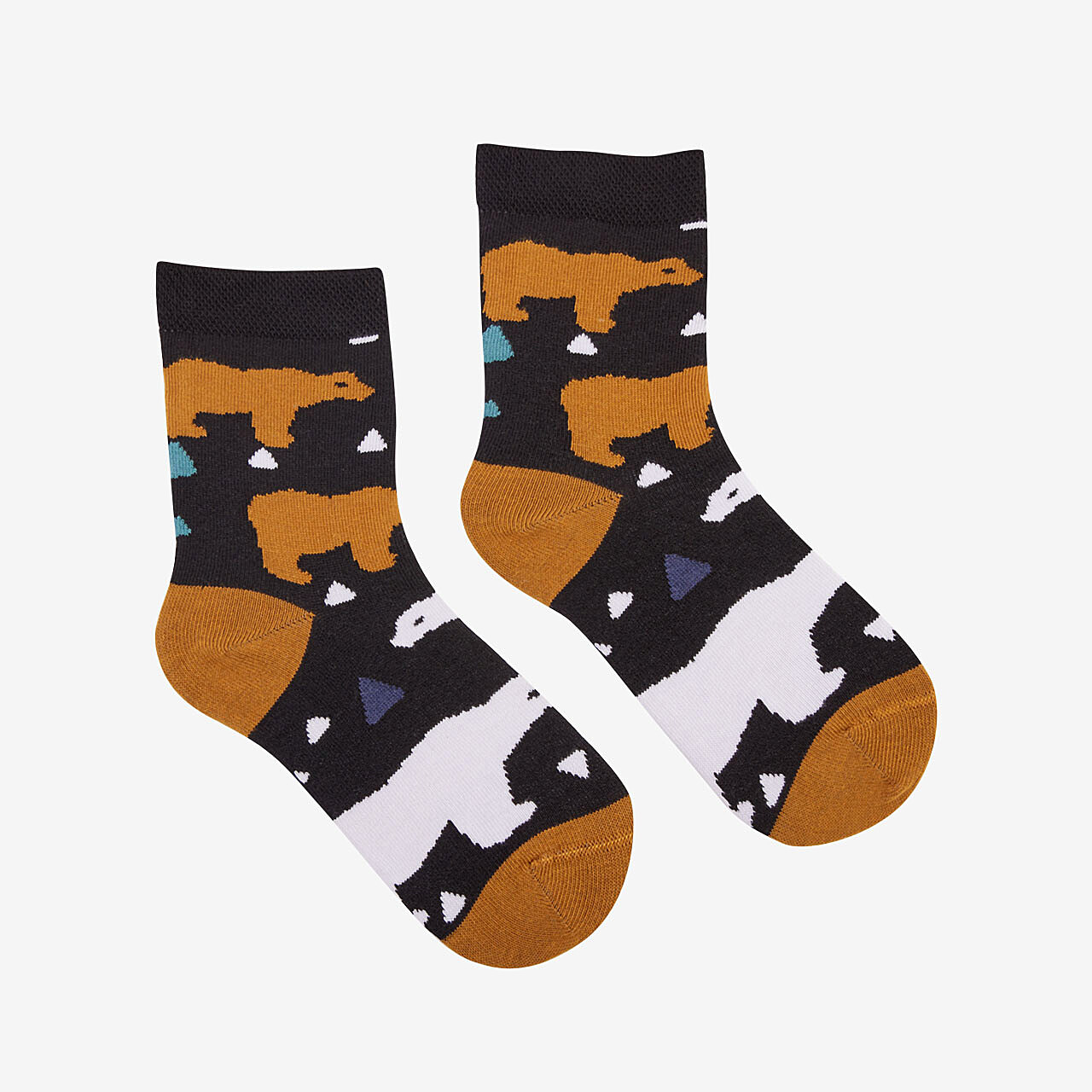 Bavlněné ponožky Coqui černé s polárním medvěděm Velikost: 20 - 24