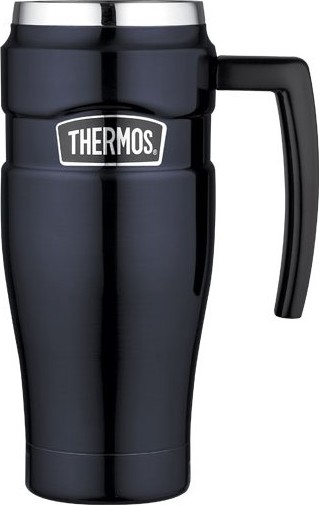 Thermos Vodotěsný termohrnek s madlem - tmavě modrá 470 ml